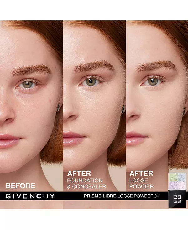 Prisme libre рассыпчатая пудра для подсветки и коррекции цвета, мини Givenchy, 01- mousseline pastel (for fair to light complexions) — фото 3