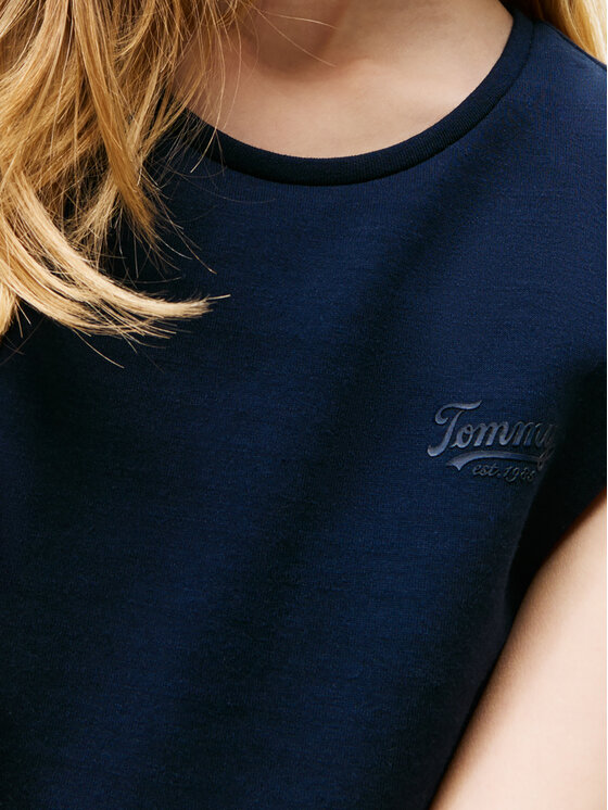 Платье на каждый день обычный крой Spacer KG0KG08706 S Tommy Hilfiger, синий — фото 3