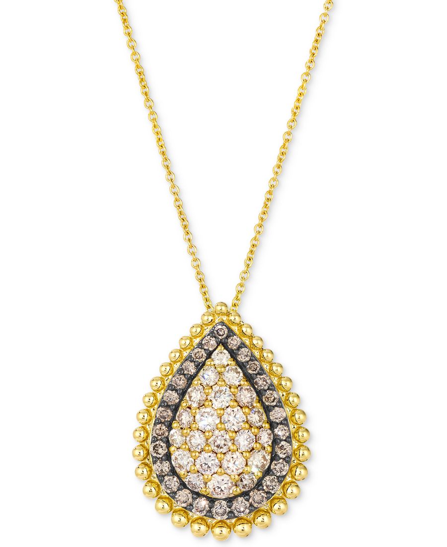 

Подвеска Nude Diamond (1 карат) и Chocolate Diamond (3/8 карата) из 14-каратного желтого золота, 20 дюймов Le Vian, Yellow Gold