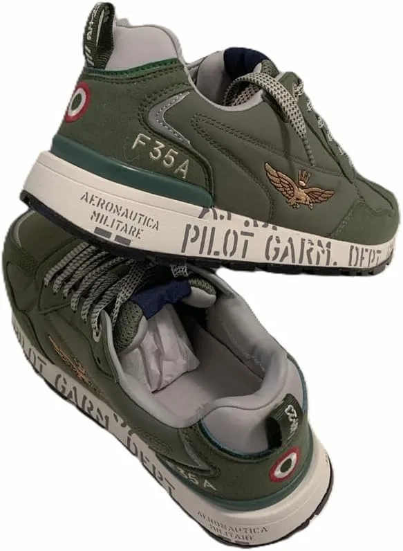 Кроссовки Aeronautica Militare Mens SC276CT3332 SC276, 39338 Green — фото 3
