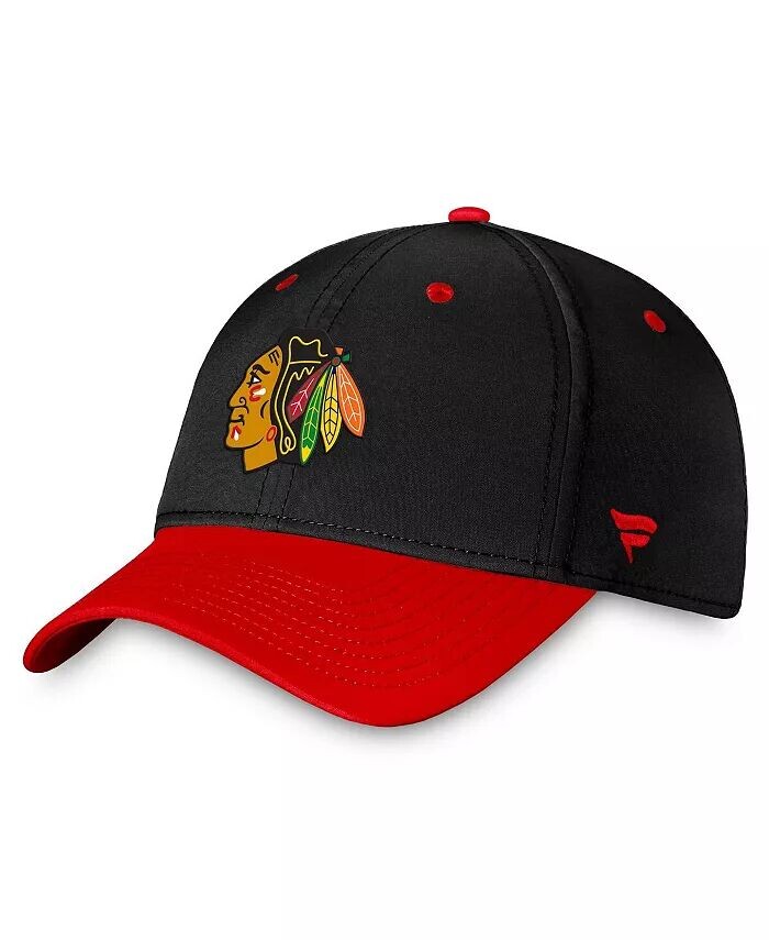 

Мужская черная, красная бейсболка Chicago Blackhawks Authentic Pro Rink Two-Tone Flex Fanatics