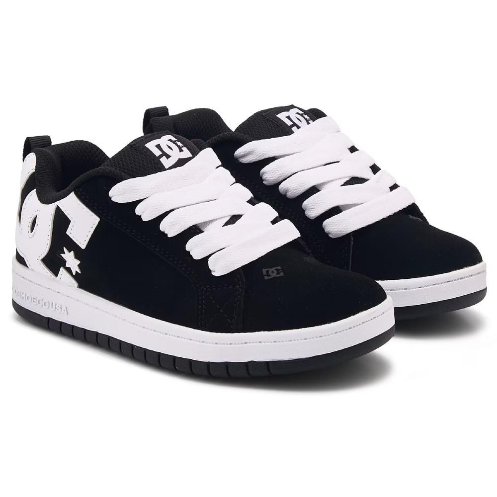 

Кроссовки Court Graffik для маленьких/больших детей Dc Shoes, черный