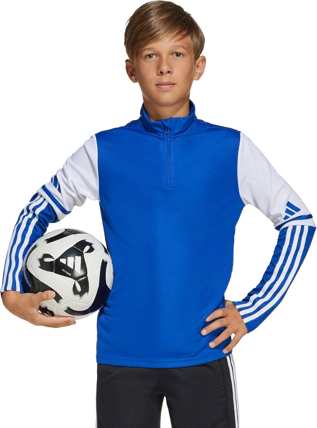 Детская футболка adidas Squadra25 Training Top, Team Royal Blue/White — фото 3