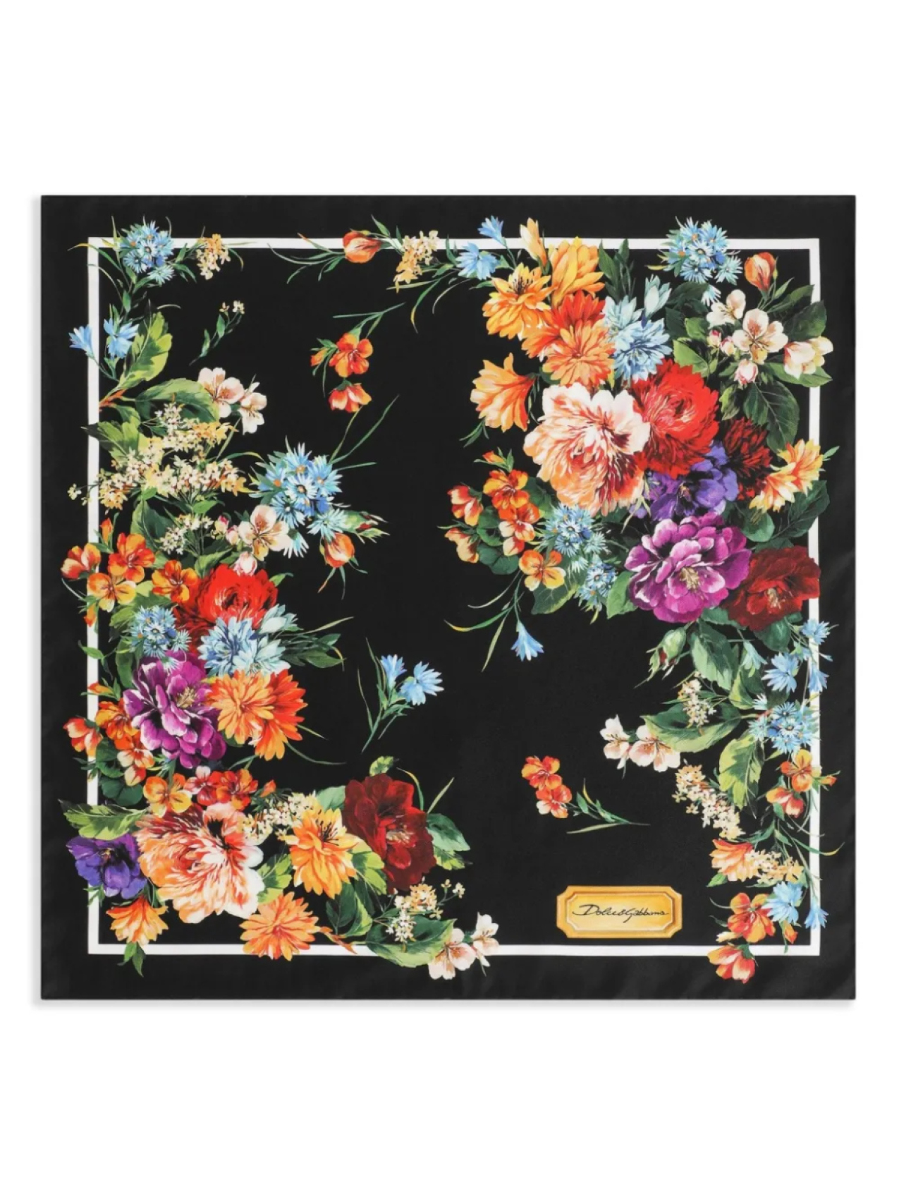 

Dolce & Gabbana шелковый платок, черный