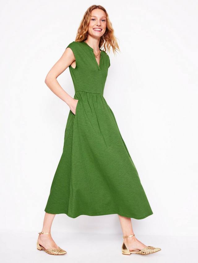 

Платье миди из джерси chloe Boden, цвет Promenade Green