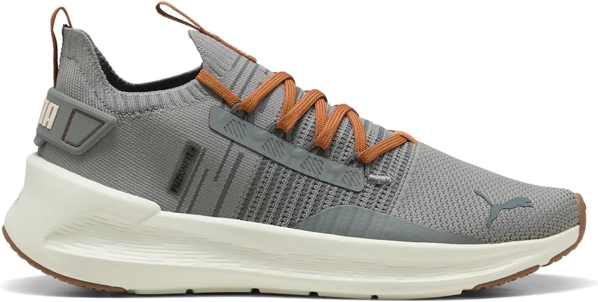 Мужские беговые кроссовки Puma Softride Symmetry Fuzion, белый/серый — фото 4