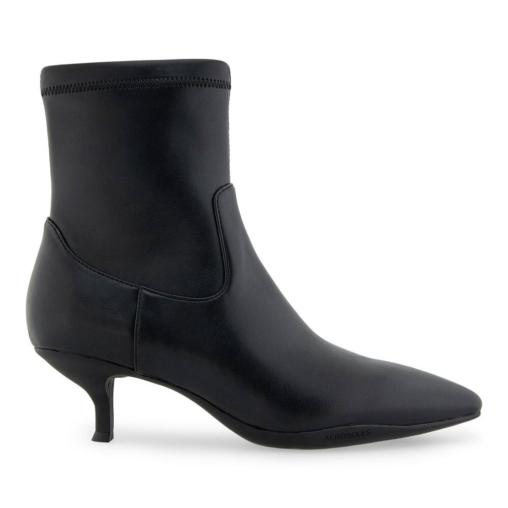 Женские ботильоны на каблуке Aerosoles Lasko, цвет Black Patent Crinkled