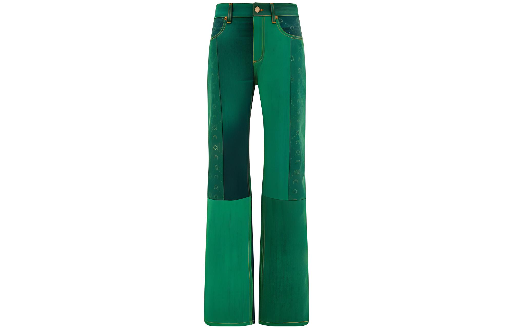 

Джинсы Moonogram Straight Leg Marine Serre, зеленый
