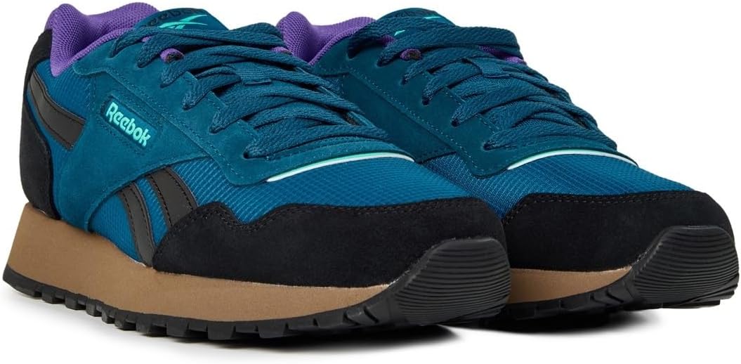 Кроссовки Reebok Glide для взрослых, унисекс, черный/синий/коричневый — фото 3