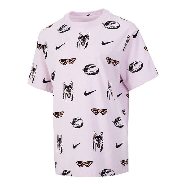 

Футболка как w спортивная одежда bf dog aop королевский Nike, красный