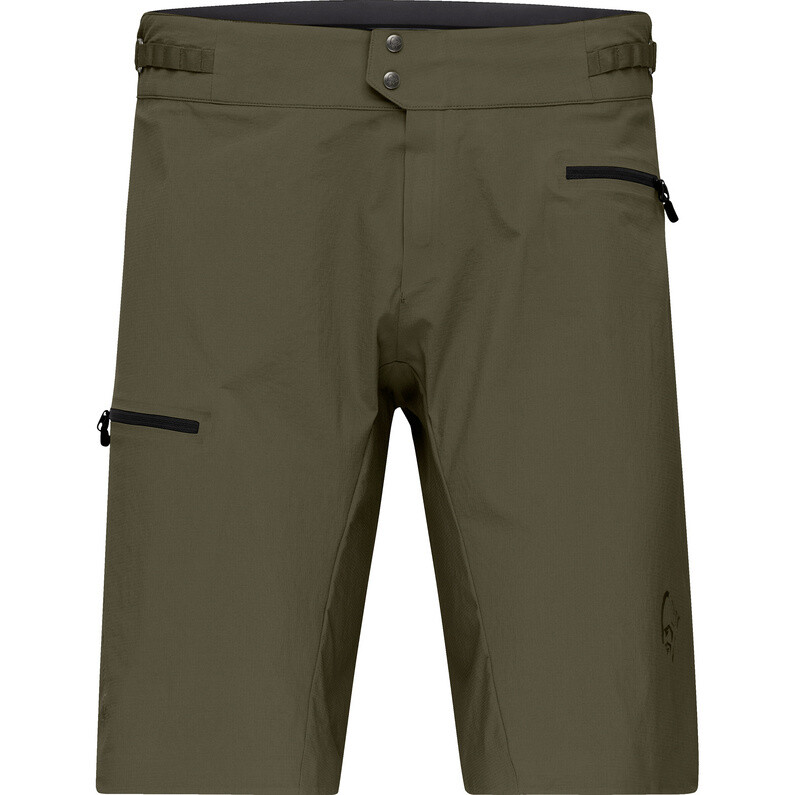 

Мужские легкие шорты Fjørå Flex1 Norrona, оливковый