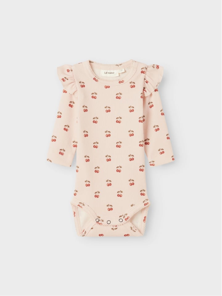 Name it Боди с длинными рукавами NBFLAVO EVE LS SLIM BODY LIL в цвете «серебристый пион» — фото 3