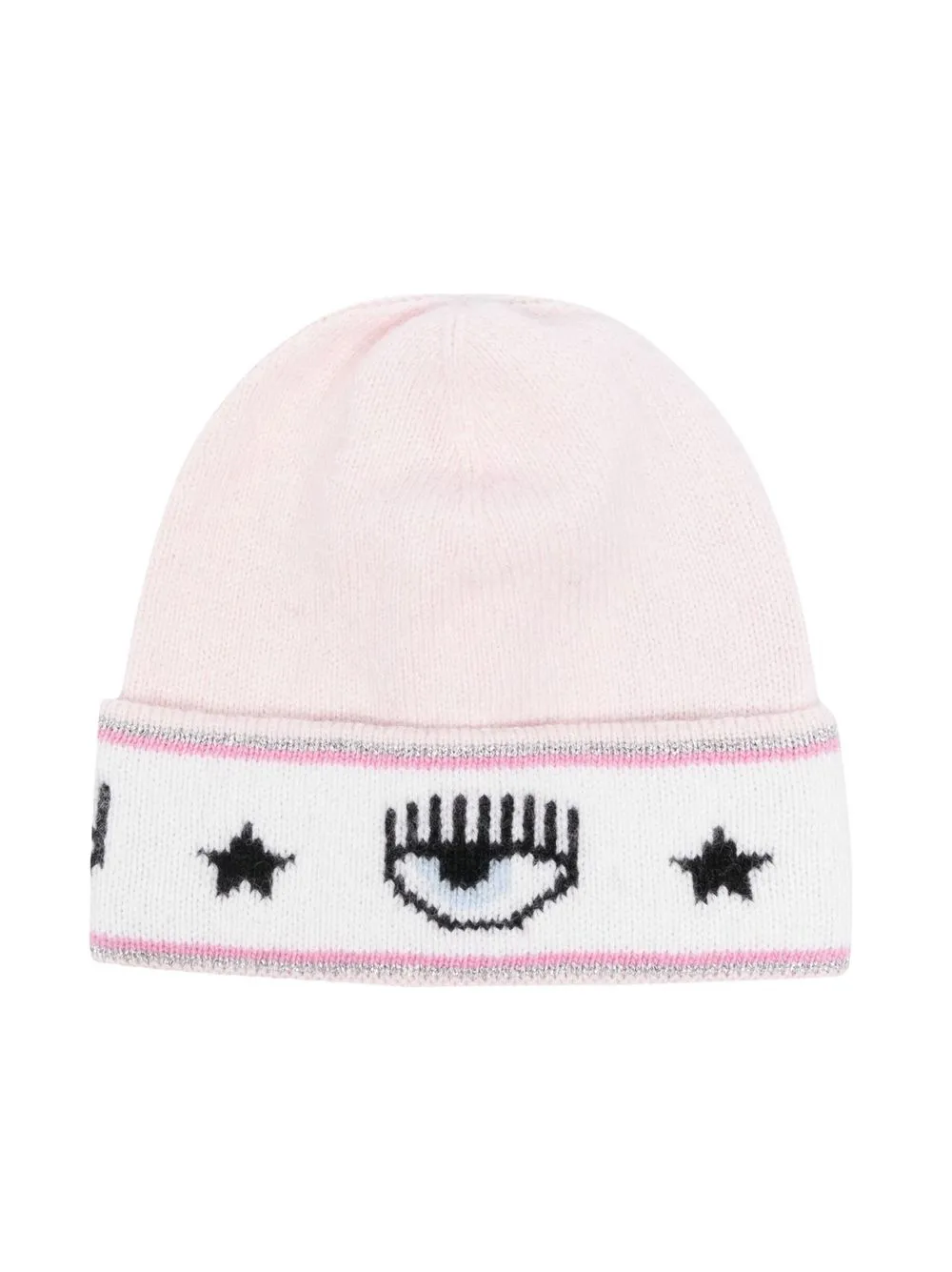 

Шапка бини с логотипом Eyelike Chiara Ferragni Kids, розовый