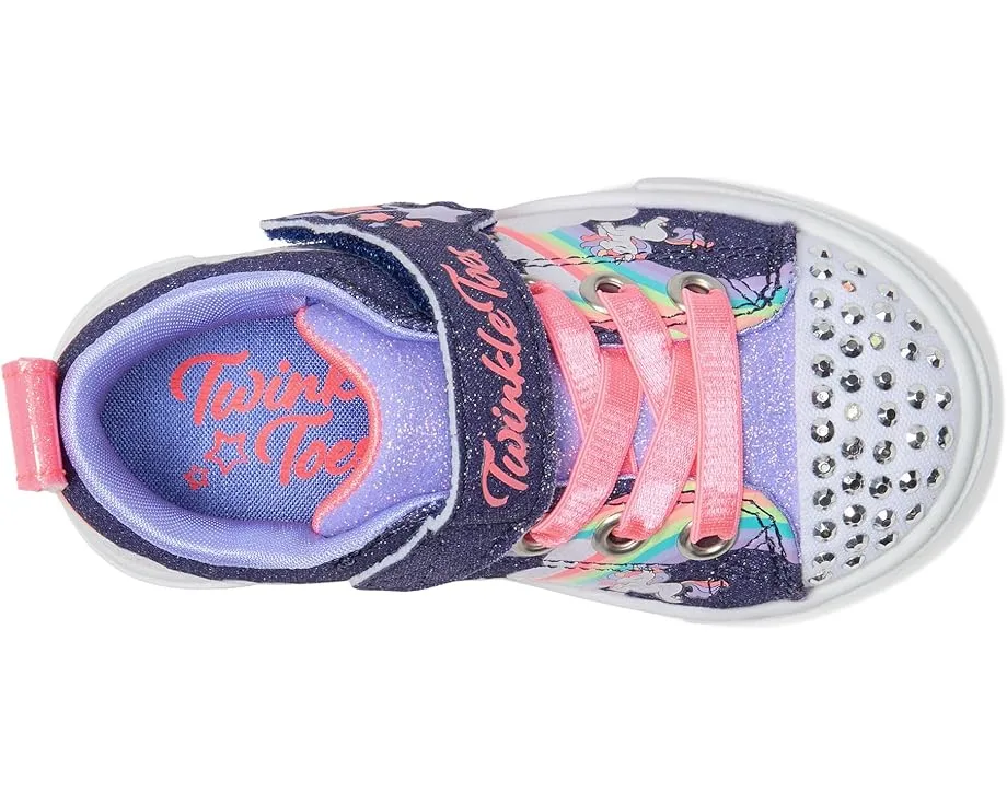 Кроссовки SKECHERS KIDS Twinkle Sparks - Jumpin' Clouds 314809N (Toddler), Navy/Multi — фото 2
