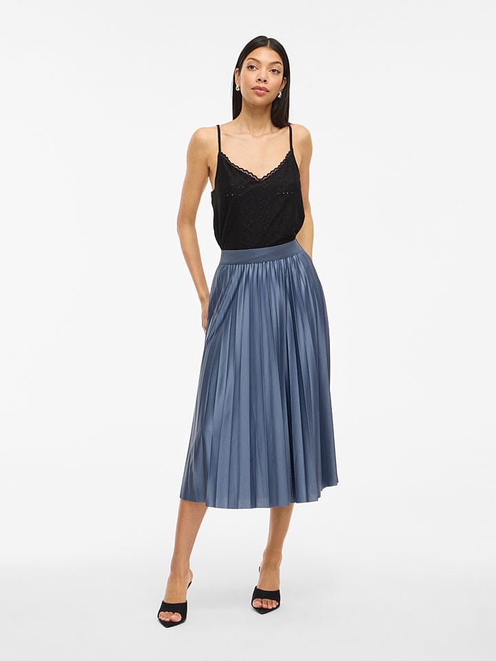 

Vila Плиссированная юбка "Винитбан" синего цвета