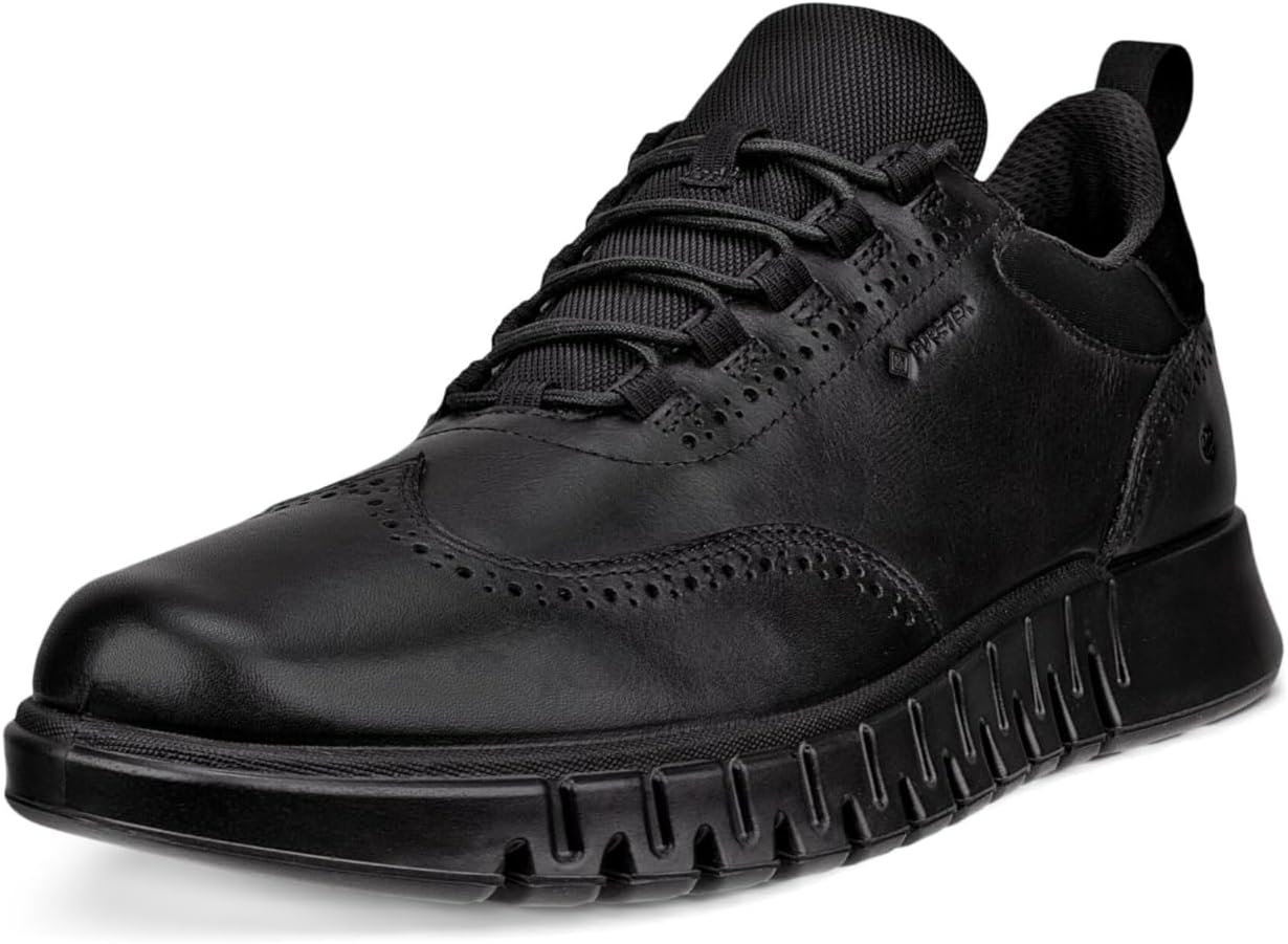 Мужские ботинки ECCO Gruuv Studio с крылышками, водонепроницаемые Gore-Tex, черный