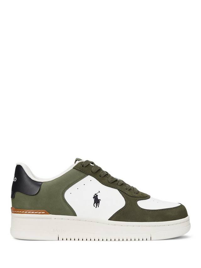 

Кожаные кроссовки master court Ralph Lauren, цвет White Olive