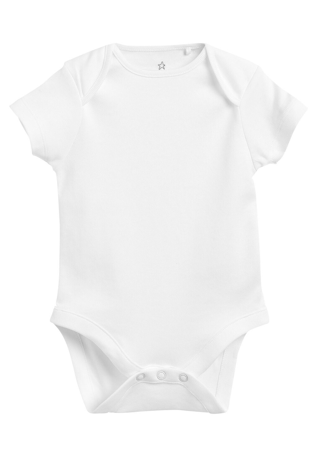 Боди 7 PACK COTTON SHORT SLEEVE BODYSUITS Next, цвет white — фото 2