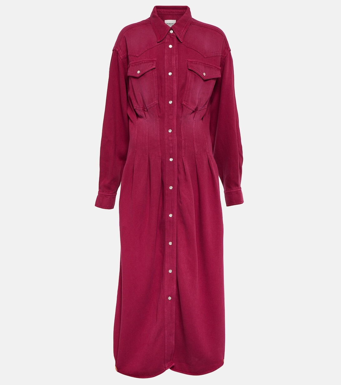 

Платье миди Western из тенселя MARANT ETOILE, розовый