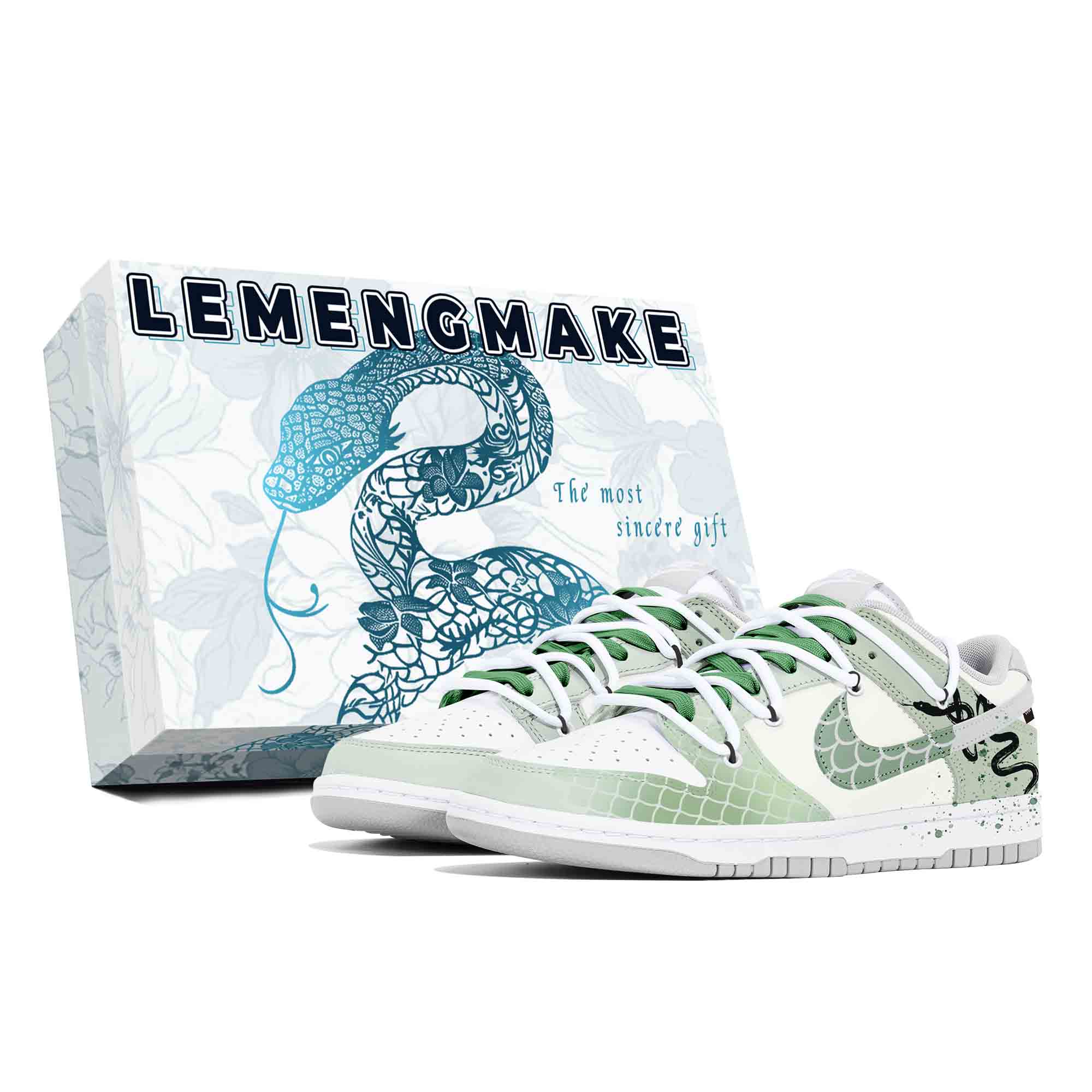 

Nike Кроссовки для скейтбординга Dunk Joy Lemon, износостойкие, белые, мужские