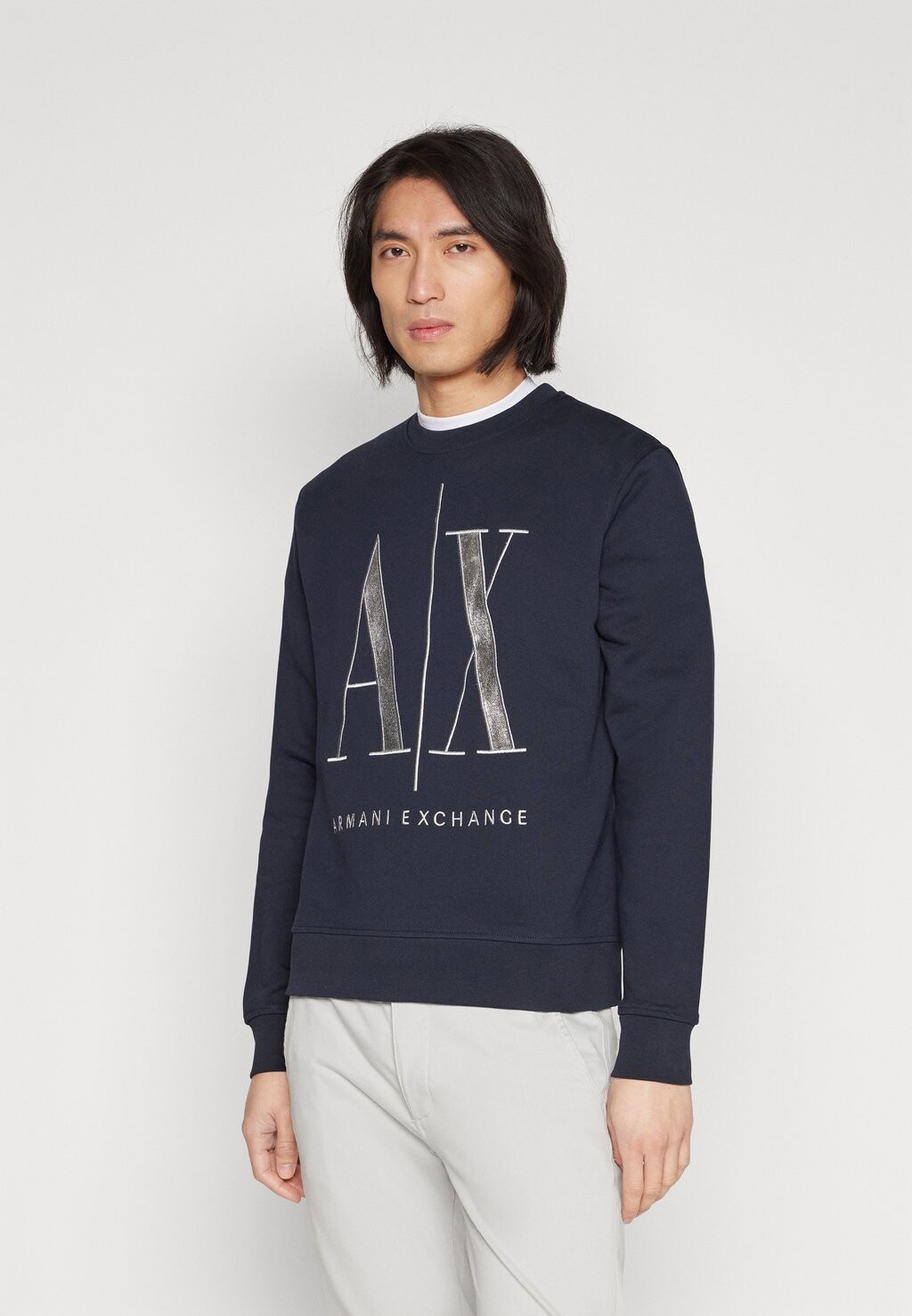 

Толстовка Felpa Armani Exchange, цвет navy