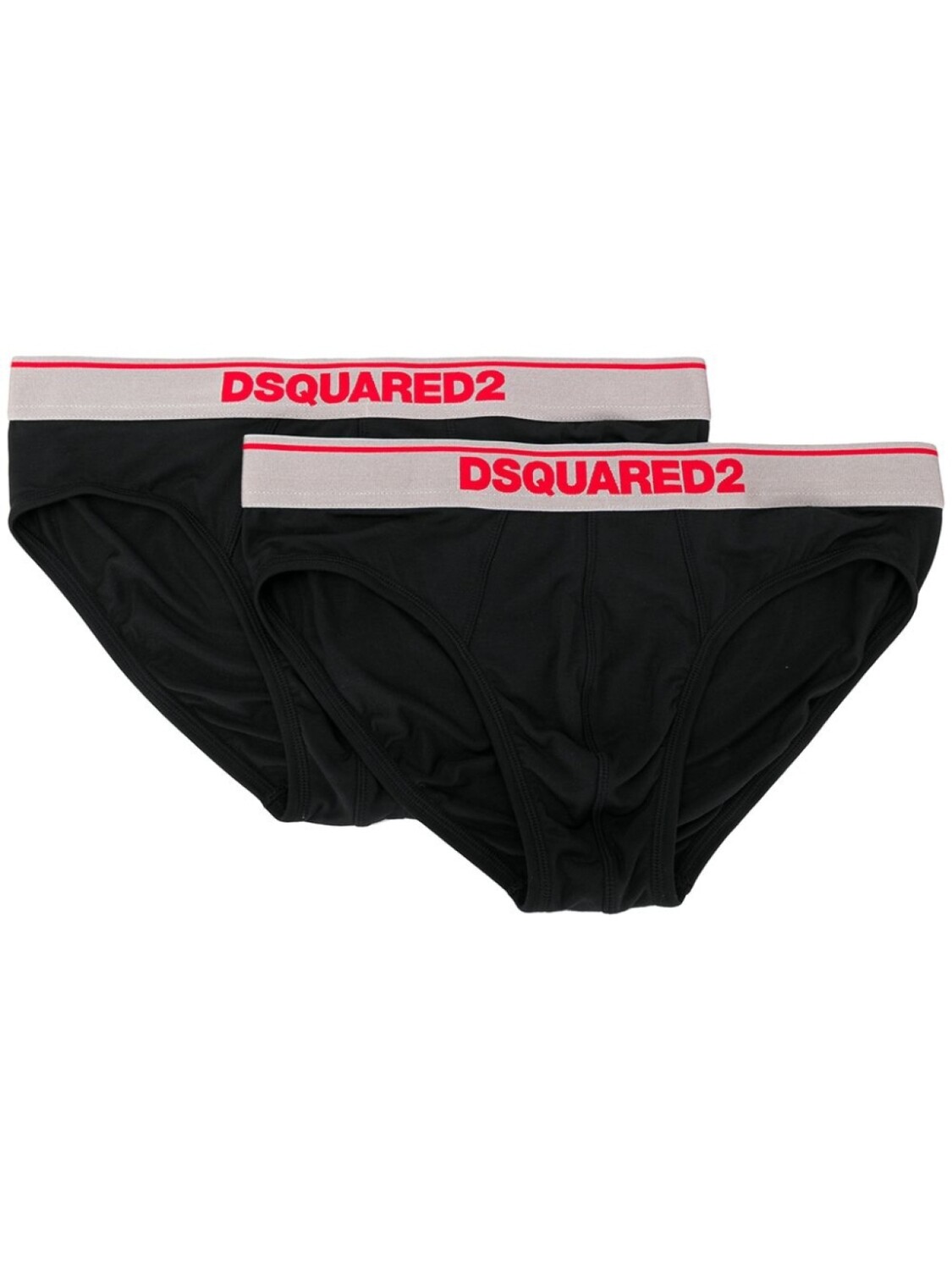 

DSQUARED2 комплект из двух трусов-брифов с логотипом, черный