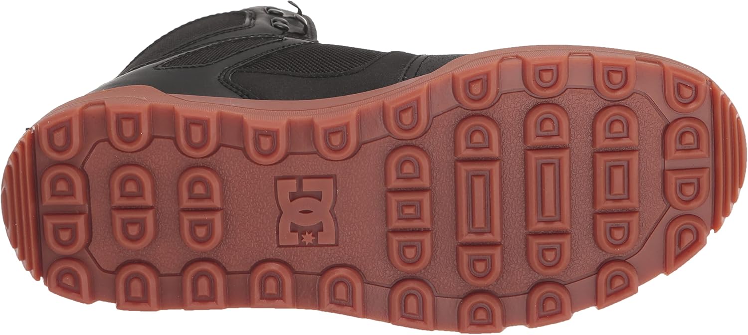 Мужские высокие водонепроницаемые кроссовки для скейтборда DC Shoes Pure, черный — фото 4