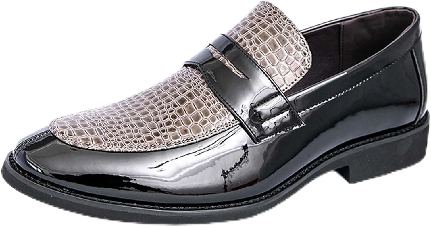 

Мужские лоферы Penny модные остроносые деловые повседневные туфли без шнуровки, противоскользящие, дышащие, для ходьбы, вождения, офиса, свадьбы, банкета, униформы, костюма, кожаные туфли Generic, серый