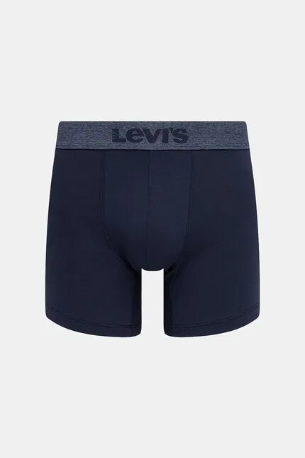 Боксеры из хлопка с эластаном 3 шт Levi's, синий — фото 3