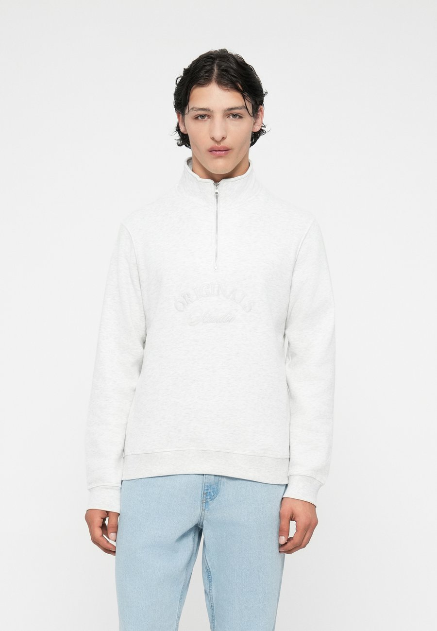 

Толстовка Jack & Jones JORBLEECKER BRANDING HIGH NECK, Bright White Melange/White, Белый, Толстовка Jack & Jones JORBLEECKER BRANDING HIGH NECK, Bright White Melange/White