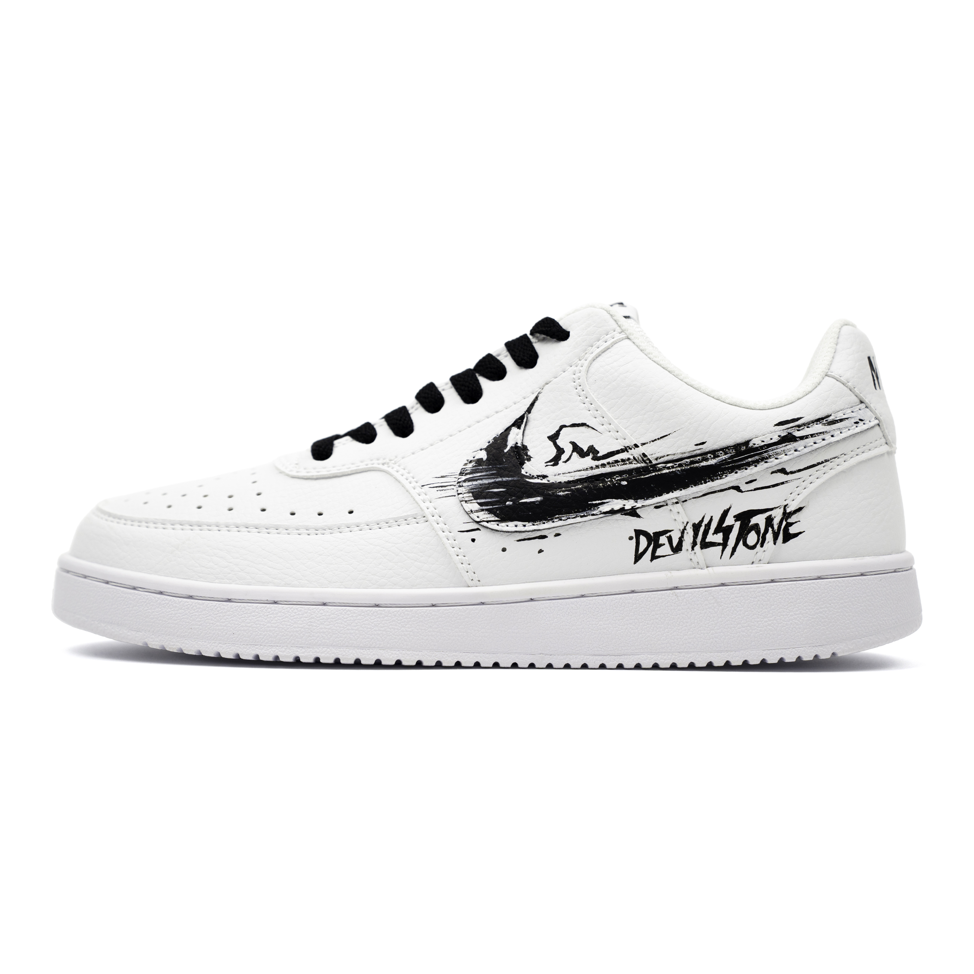 

Кроссовки Court Vision 1 Magic Stone Legend Cushioning Abrasion Resistant Slip Resistant Low top Skateboard Unisex Nike, черный