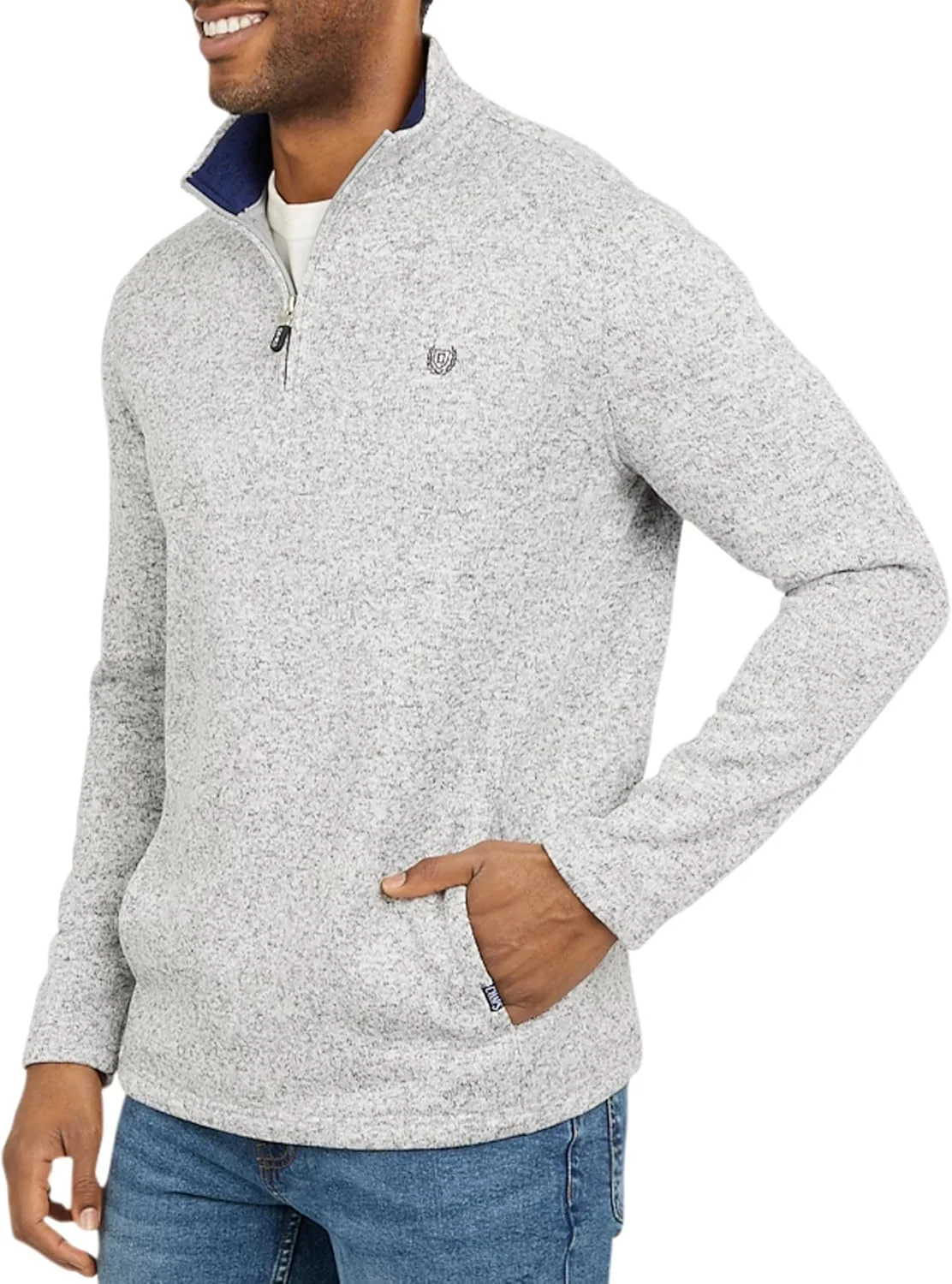 

Chaps мужской флисовый свитер с молнией на четверть, Regular Fit