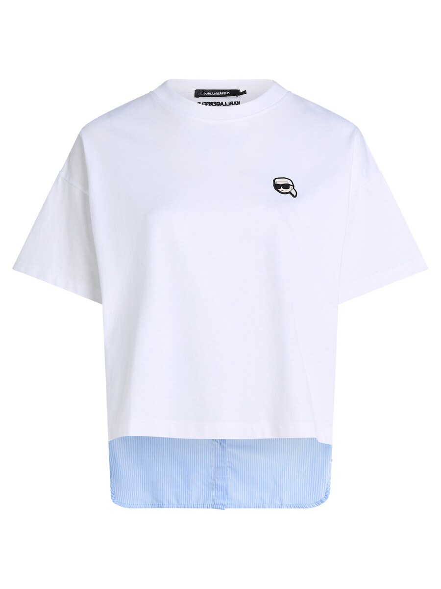 

Рубашка Karl Lagerfeld IKON T-SHIRT AUS MISCHGEWEBE, белый