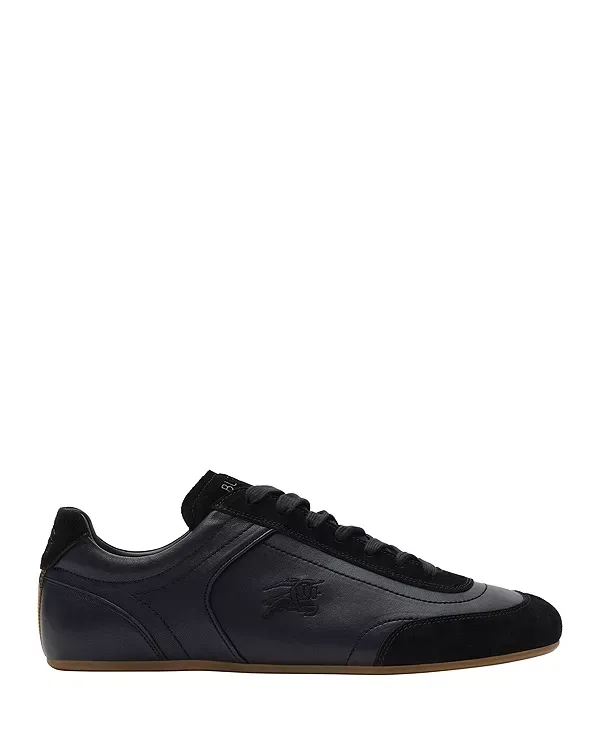 Кожаные кроссовки для бега «рыцарь» Burberry, Black