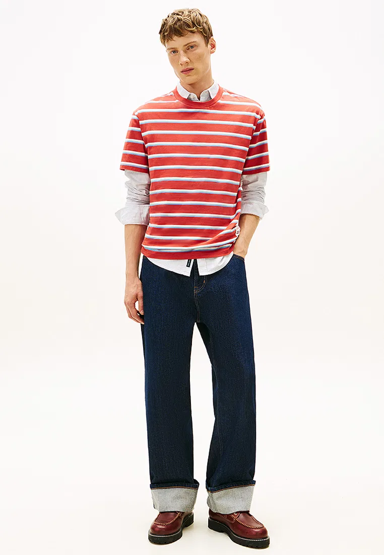 Футболка с коротким рукавом Relax Label Tee, Tommy Jeans Tommy Hilfiger, красный — фото 4