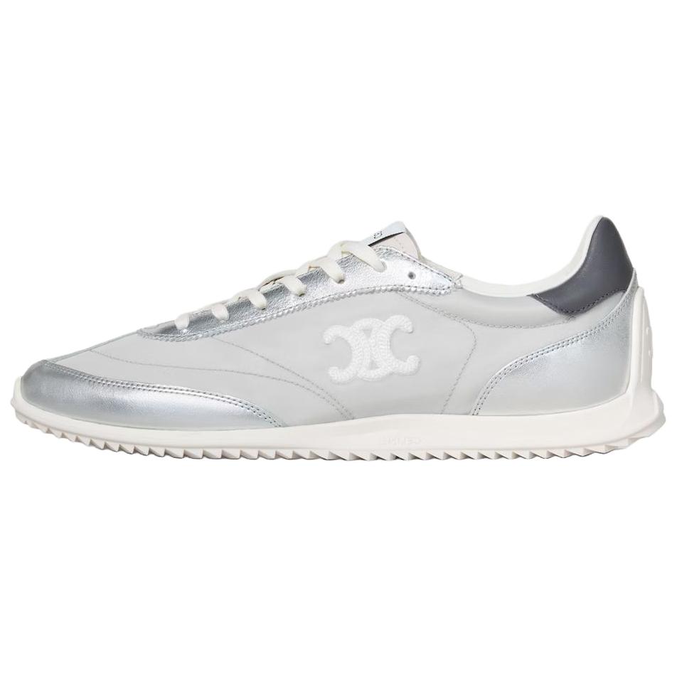 CELINE Кроссовки Racer Triomphe Low top Casual для женщин, цвет Light Gray