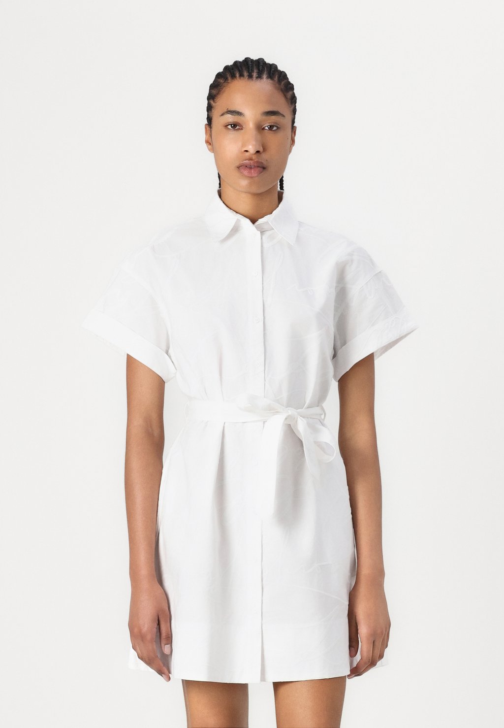 

Платье-рубашка EMBROIDERY DRESS KARL LAGERFELD, белый