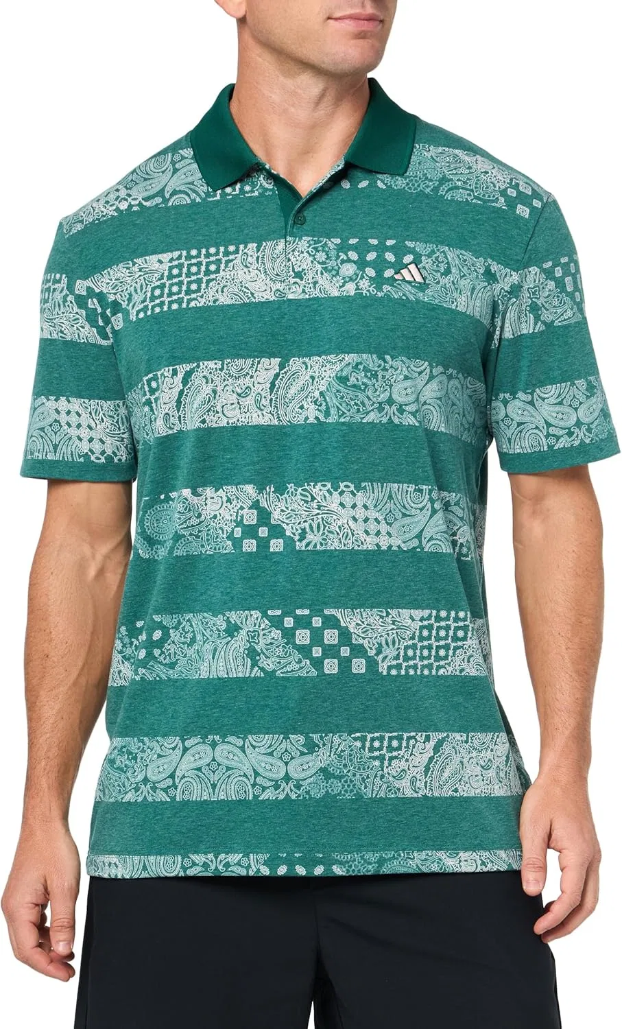 Мужское polo adidas зеленое