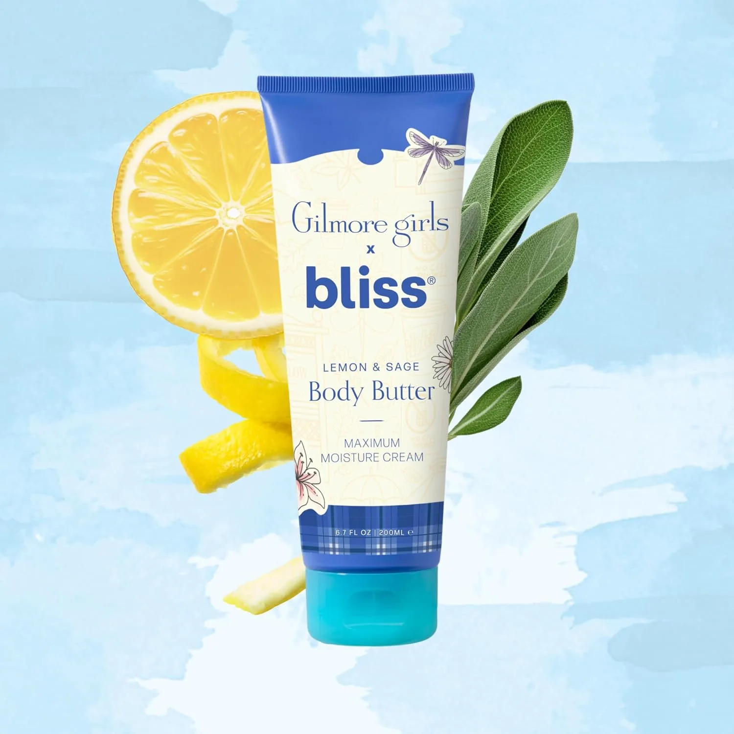 Крем для тела Bliss Gilmore Girls x Lemon & Sage | Питательный крем для всего тела, обеспечивающий увлажнение на весь день 189.95 г (1 шт.) — фото 4