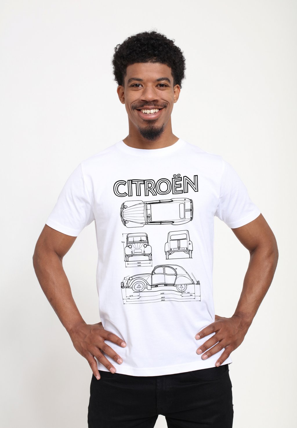 

Футболка с принтом CITROEN 2CV DIAGRAM VIEWS Henry Tiger, белый