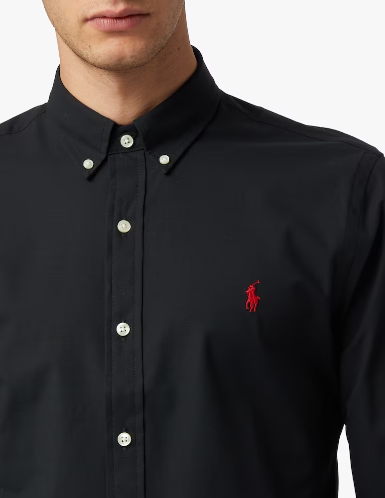 Спортивная рубашка из бистряка Polo Ralph Lauren, цвет Polo Black — фото 4