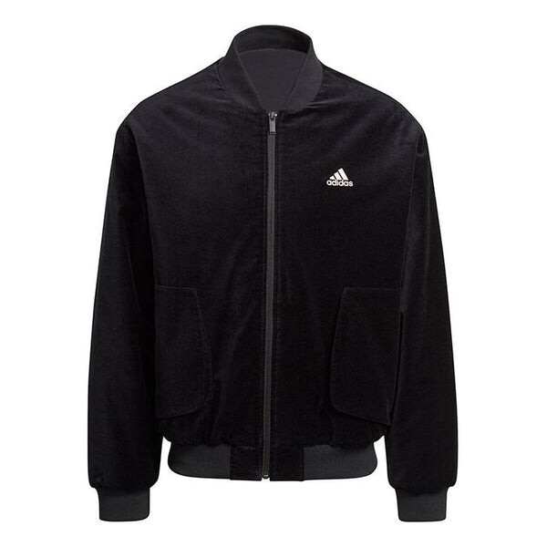 

Куртка adidas Velvet Bomber M Solid Color Sports Jacket Black, черный