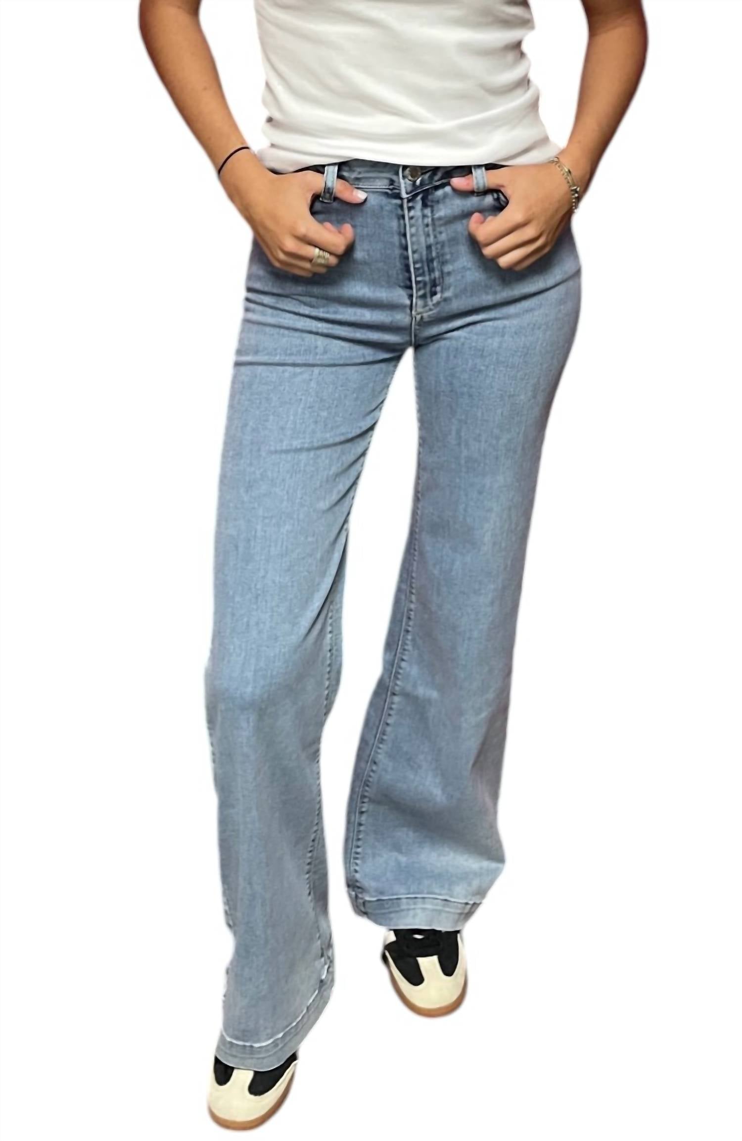 

Джинсы Jesse High Rise Wide Leg в синем цвете BIANCO