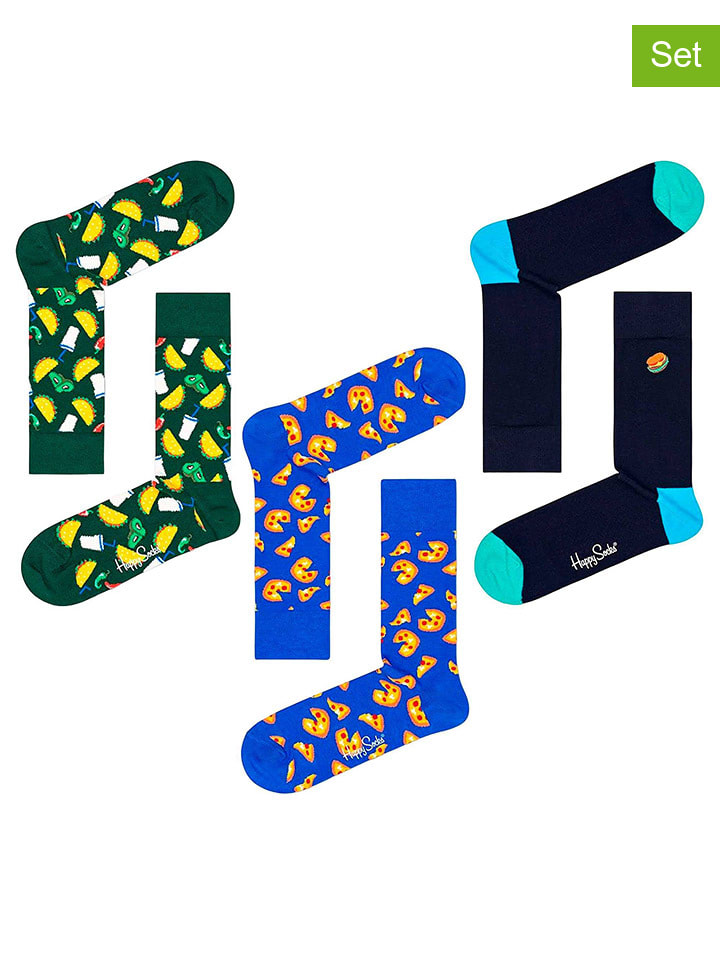 

Носки Happy Socks, цвет schwarz/grün/blau