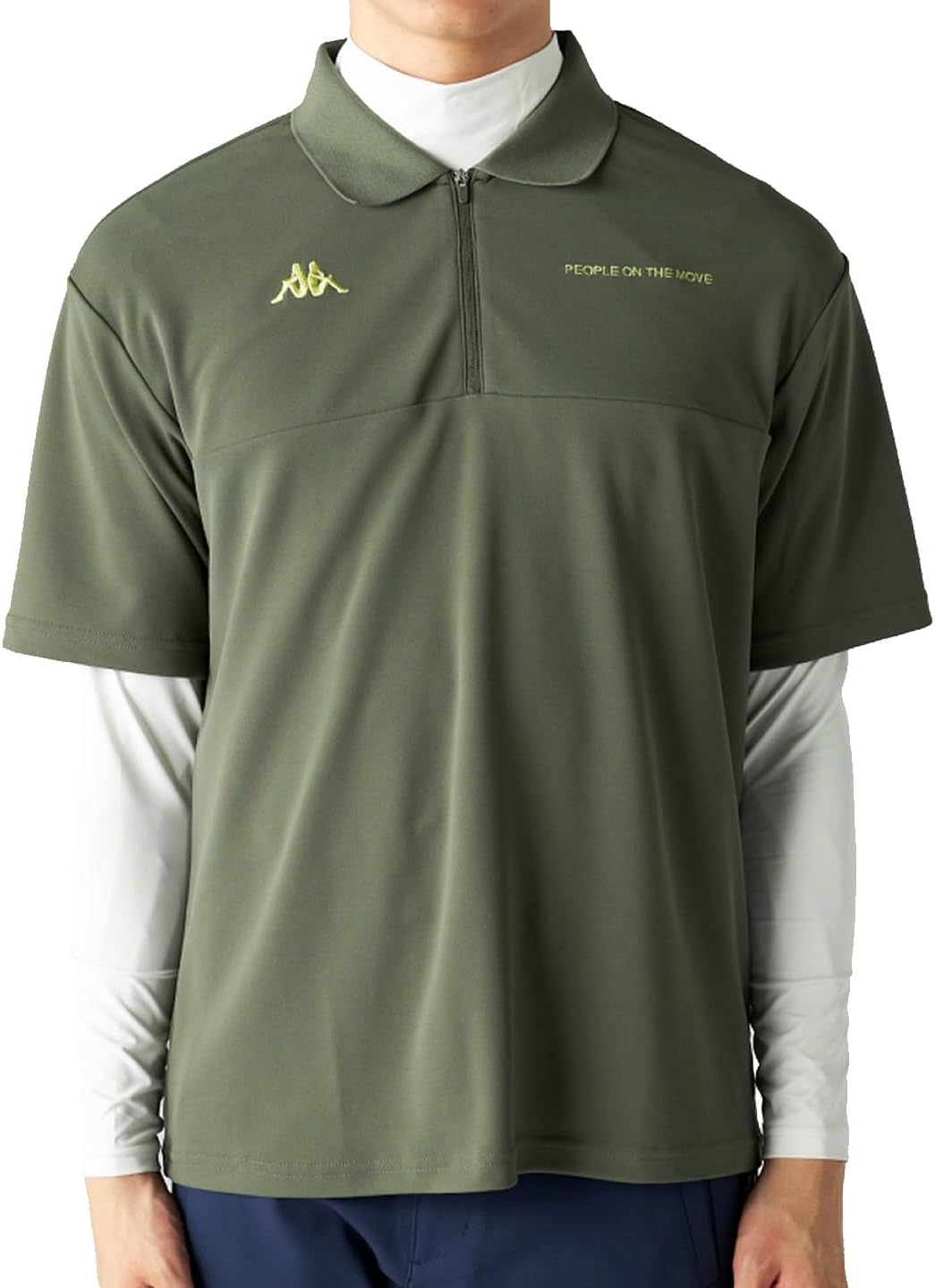 

Комплект мужской рубашки-поло с коротким рукавом Kappa 634600, включающий внутреннюю рубашку с длинным рукавом, хаки