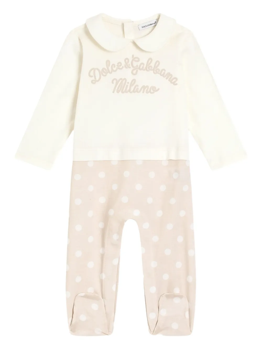 Комплект из комбинезона, шапки и нагрудника Dolce & Gabbana Kids, белый — фото 2