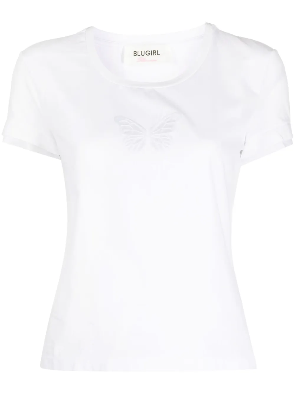 

Футболка с вышитым логотипом Blugirl, белый
