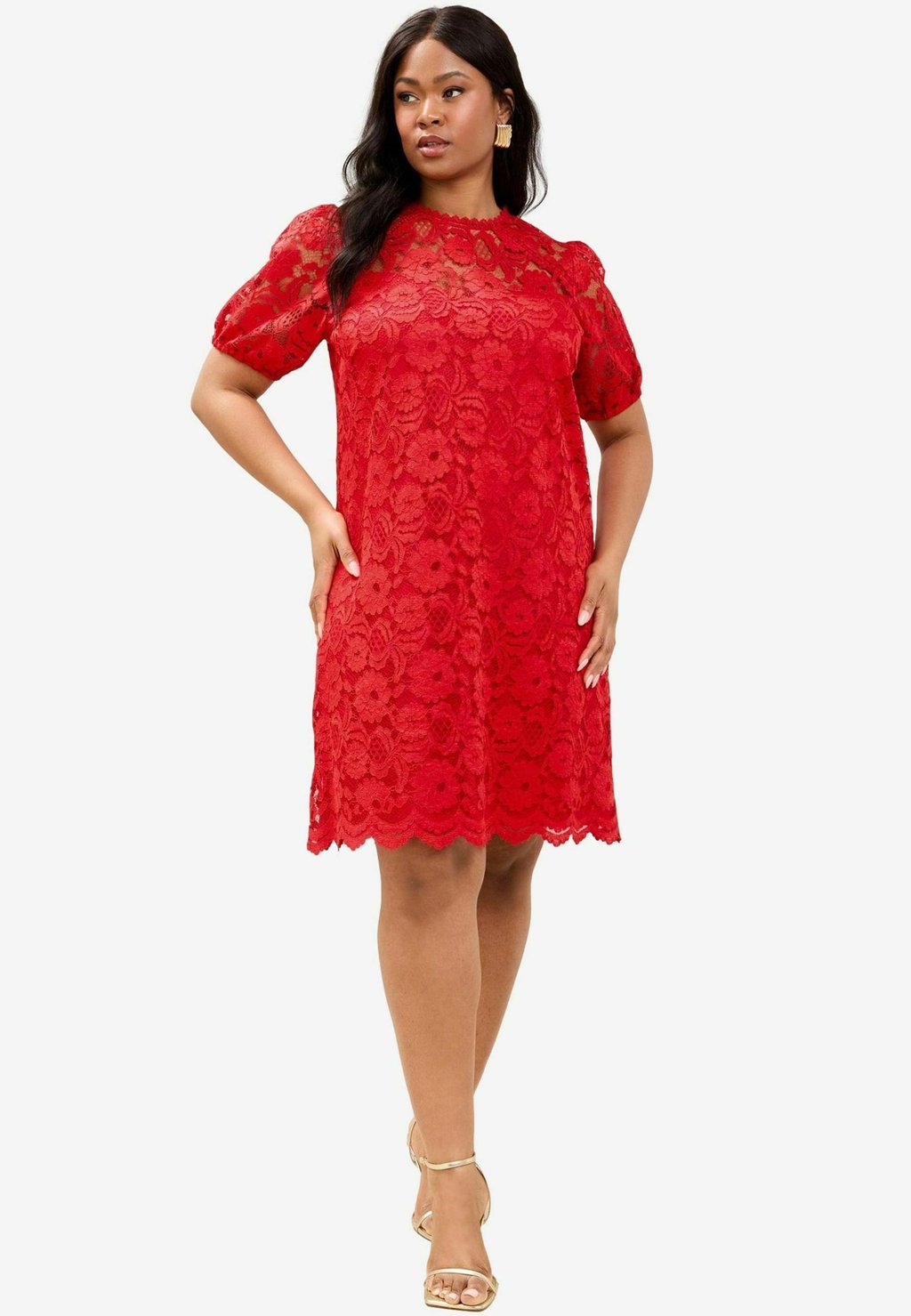 

Повседневное платье SHORT SLEEVE MINI Lipsy, красный