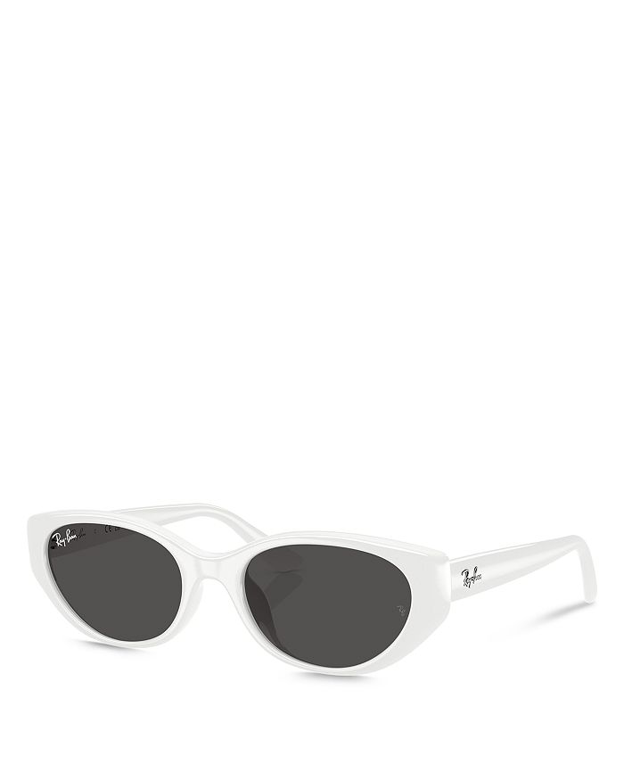 

Солнцезащитные очки-подушки, 55 мм Ray-Ban, белый