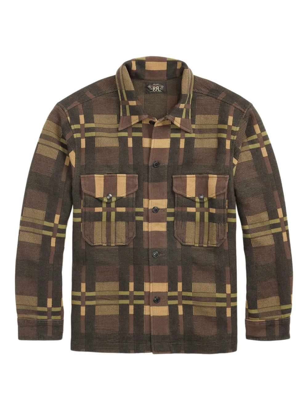 

Рубашка в клетку Ralph Lauren Rrl, коричневый